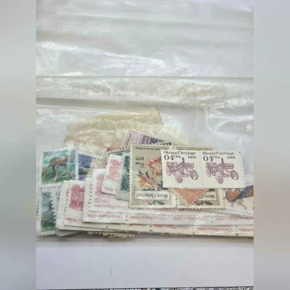 HUGE Lot Of Vintage Stamps‎ Mid Century Both Used And Unused